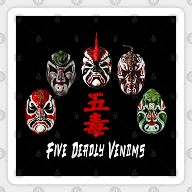 The Five Deadly Venoms Sticker by Genbu